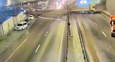 Trabzon-Gümüşhane karayolu işte böyle trafiğe kapandı