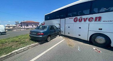 Turgutlu'da zincirleme kaza: 2'si çocuk 5 yaralı