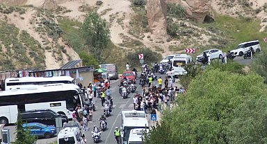 Turk Riders Chopper Clup üyeleri motorla Kapadokya turu attı