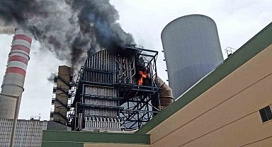 Türkiye'nin en büyük termik santralinde yangın çıktı