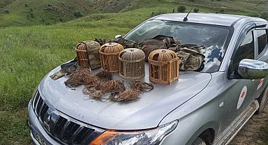 Tuzak olarak canlı keklikleri kullandılar, binlerce lira cezadan kaçamadılar