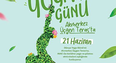 Üçgen Teras'ta yoga etkinliği