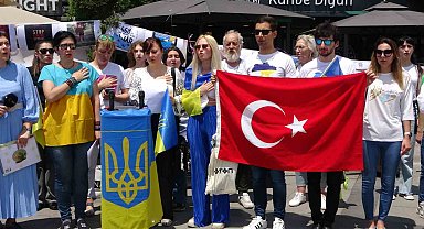 Ukraynalılar ülkelerindeki hidroelektrik santralinin vurulmasına sessiz kalmadı