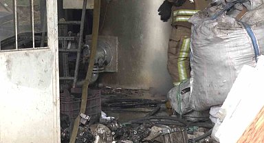 Ümraniye'de döküm atölyesinde patlama sonrası yangın