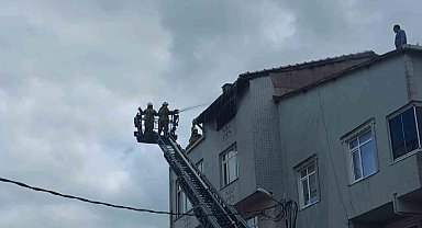 Ümraniye'de evde çıkan yangında yaşlı kadın ile torunu yaralandı