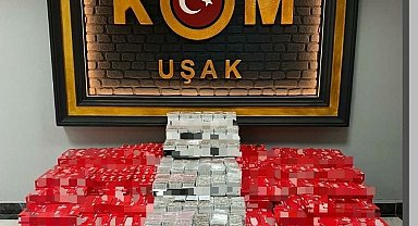 Uşak'ta 13 milyon 185 bin kaçak makaron ele geçirildi