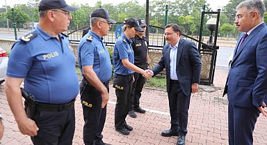 Vali Çiçek'ten İl Emniyet Müdürlüğü'ne ziyaret