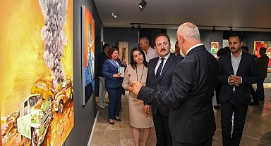 Vali Pehlivan, sergiye katıldı