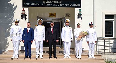 Vali Tavlı'dan Sahil Güvenlik Komutanlığı'na kutlama ziyareti