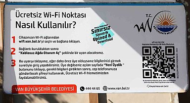 Van'da 96 noktaya ücretsiz wi-fi hizmeti