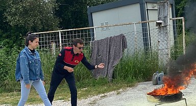 Yalova Belediyesi İtfaiye Müdürlüğü eğitimlerine devam ediyor