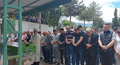 Yangın göletinde boğulan genç son yolculuğuna uğurlandı