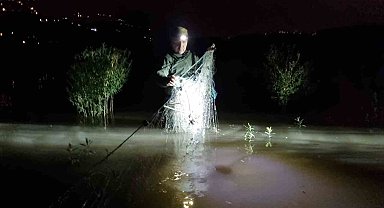 Yasağı dinlemeyip göle ağ atmışlar