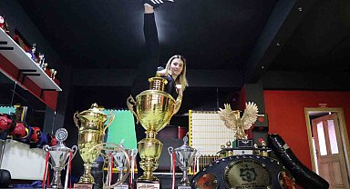 Yaşının 2 katı şampiyonluğu olan genç sporcu, 'Avrupa Oyunları' yolunda