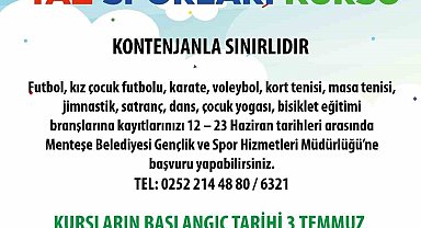 Yaz sporları kursuna kayıtlar başladı
