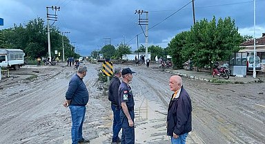 Yenipazar'da sağanak yağış hayatı olumsuz etkiledi