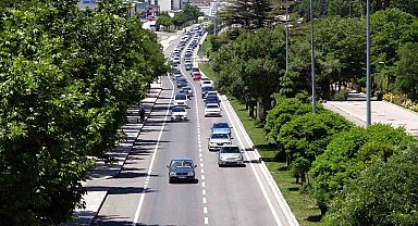 Yozgat'ta trafikte bayram yoğunluğu başladı