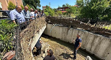 Yusuf Aldatmaz Amasra Horhor deresinde incelemelerde bulundu