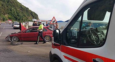 Zonguldak'ta trafik kazası: 1 yaralı