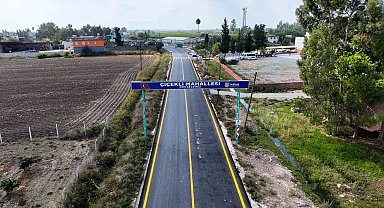 13 köyü birbirine bağlayan bağlantı yolunda asfaltlama çalışması gerçekleştirildi
