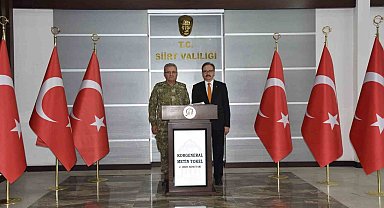 2. Ordu Komutanı Korgeneral Metin Tokel, Siirt Valisi Kızılkaya'yı ziyaret etti