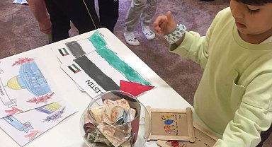 4-6 yaş Kur'an kursu öğrencilerinden Filistin'e destek