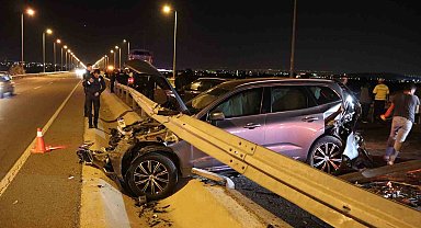 7 araç birbirine girdi, ortalık savaş alanına döndü: 2 yaralı