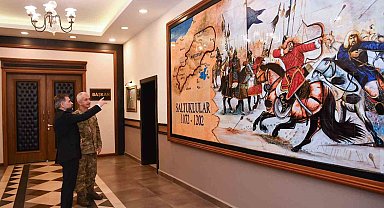 9. Kolordu Komutanı Tümgeneral Tevfik Algan'dan Yakutiye'ye ziyaret