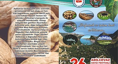 Adilcevaz'da "26. Ceviz Festivali ve Kültür Etkinlikleri" düzenlenecek