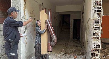 Ağır hasarlı binada ekipleri harekete geçiren anons: İntihar girişimi için gittiler gerçek bambaşka çıktı