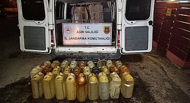Ağrı'da 504 litre kaçak yakıt ele geçirildi