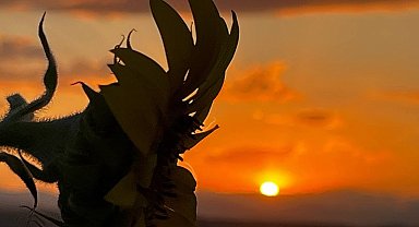 Ağrı'da gün batımı görsel şölen oluşturdu