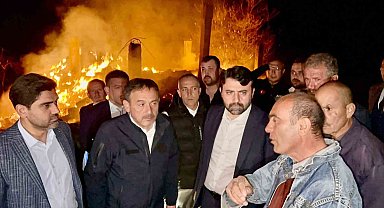 AK Parti milletvekilleri yangın bölgesinde incelemede bulundu