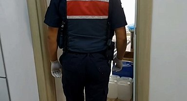 Aksaray jandarmadan sahte içki operasyonu