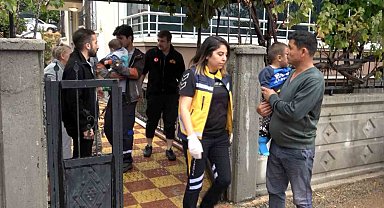 Aksaray'da 4 çocuk tavana kadar sel suyuyla dolan odada kaldı