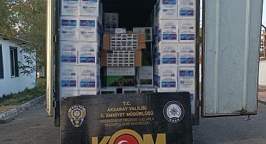 Aksaray'da sahte bandrollü 3 milyon 630 bin makaron ele geçirildi