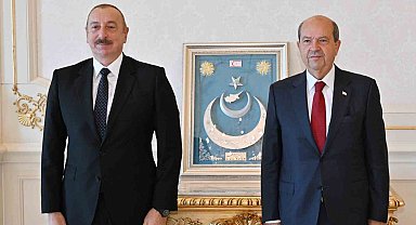 Aliyev, KKTC Cumhurbaşkanı Tatar ile görüştü