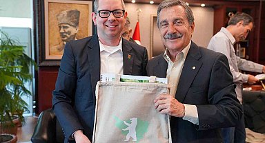 Alman heyeti Tepebaşı'nı gezdi