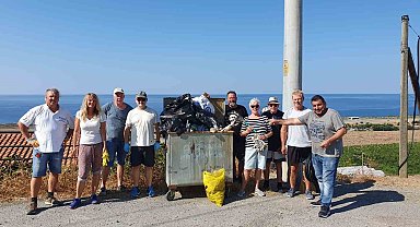Alman turistler ve yerleşik Almanlar Gazipaşa'da çöp topladı