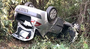 Anadolu Otoyolu'nda zincirleme kaza, bir araç şarampole uçtu: 3 yaralı