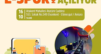 Ankara Büyükşehir Belediyesi yeni e-spor merkezini Elvankent'te hizmete açıyor