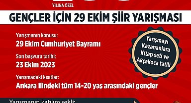 Ankara Büyükşehir Belediyesi'nden Cumhuriyetin 100. yılına özel şiir yarışması