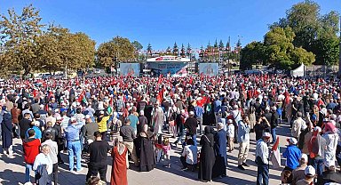 Ankara'da sivil toplum kuruluşlarından Filistin'e destek mitingi