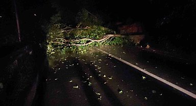 Ardeşen-Çamlıhemşin Karayolu heyelandan dolayı trafiğe kapandı