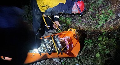 Artvin'de kamyonet uçuruma yuvarlandı: 3 yaralı