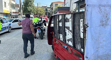 Atık toplama saati dışında çıkınca aracı bağlandı