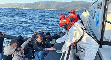 Aydın'da 43 düzensiz göçmen kurtarıldı