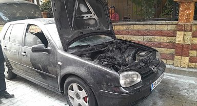 Aydın'da araç yangını panikletti