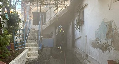 Aydın'da ev yangını panikletti