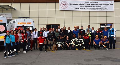 Aydın'da tatbikat gerçeğini aratmadı